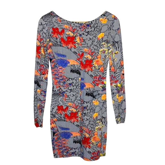 Volcom Walk it Out Long Sleeve Body-con Fitted Mini Dress Size 10 - Picture 5 of 6